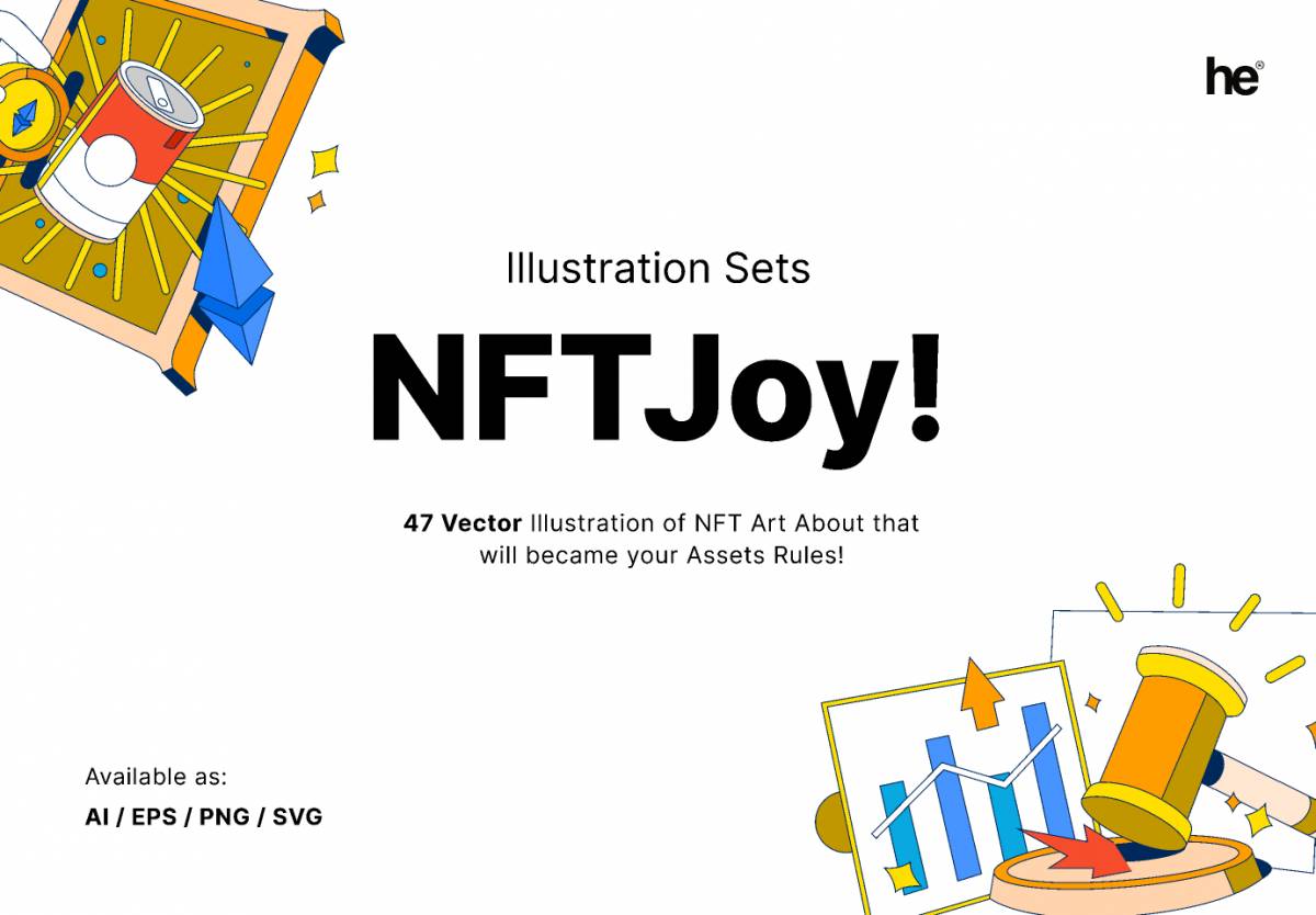 Figma NFTjoy illustration Free Download