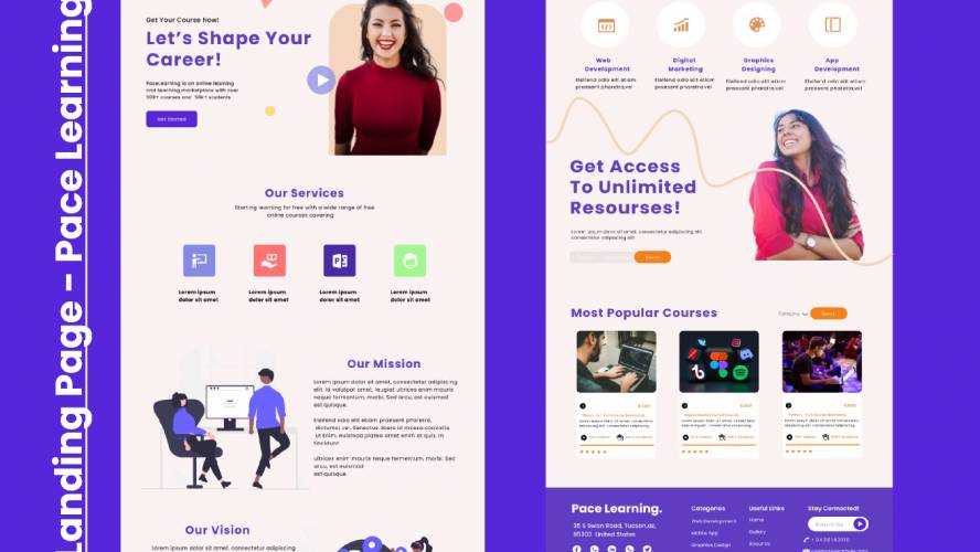 Figma Online Course Landing Page