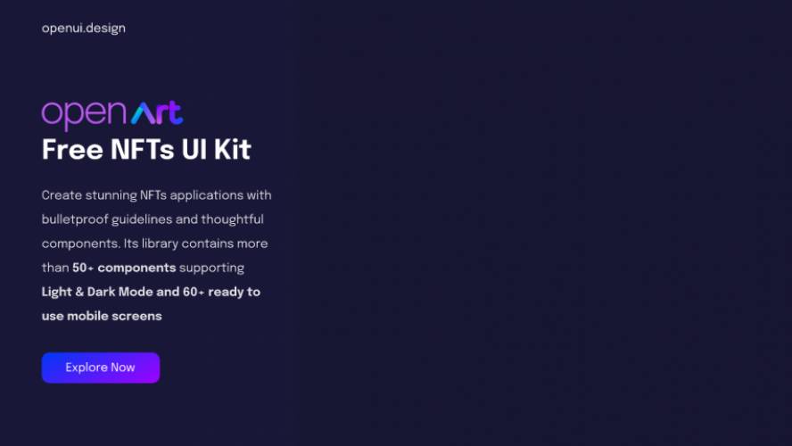 Figma Open Art - Free NFTs UI Kit