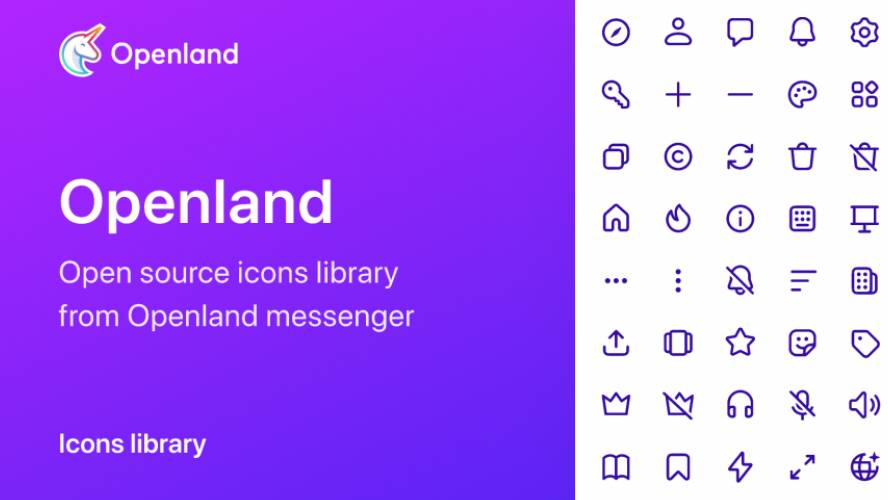 Figma Openland – Icons library Template