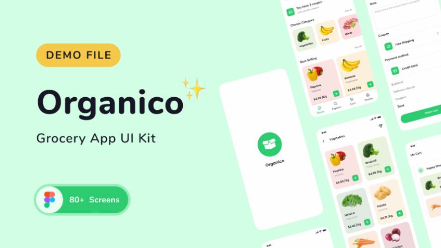 Figma Organico UI Kit Template