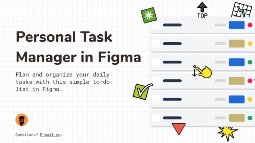 Figma Personal Task Manager Template