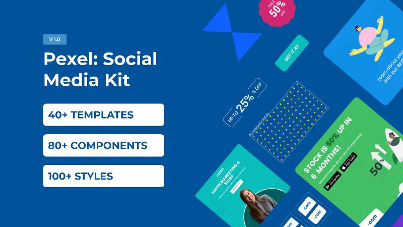 Figma Pexel - Social Media Kit