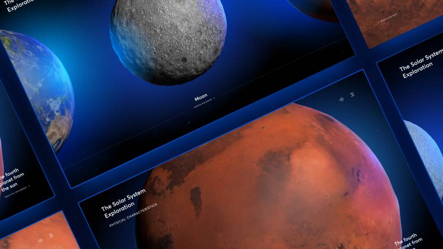 Figma Planets Website Single Page