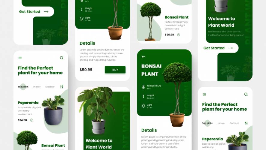 Figma Plant Mobile App Template