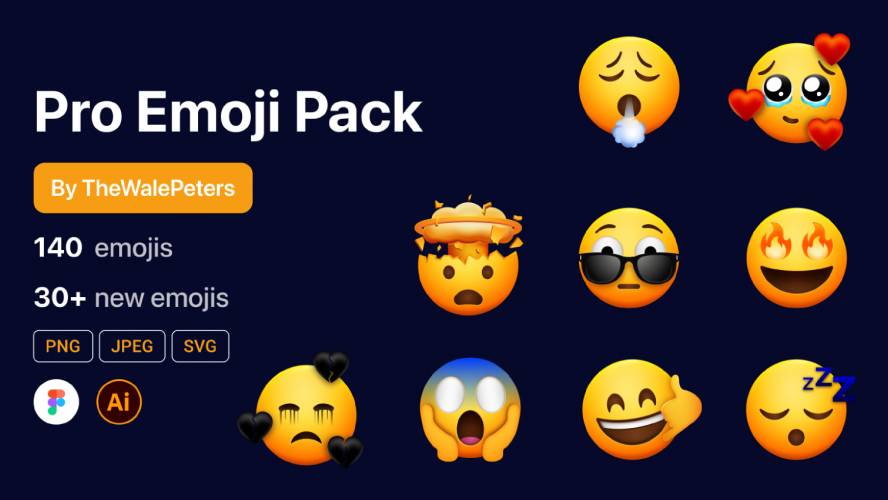 Figma Pro Emoji Pack Template