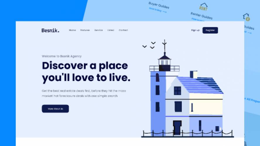 Figma Real Estate Landing Page Template