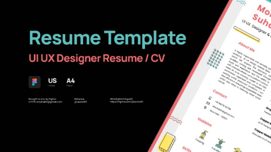 Figma Resume CV UI UX Designer