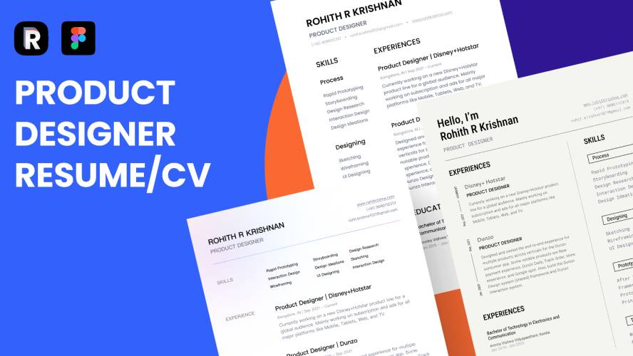 Figma Resume/CV Product Designer