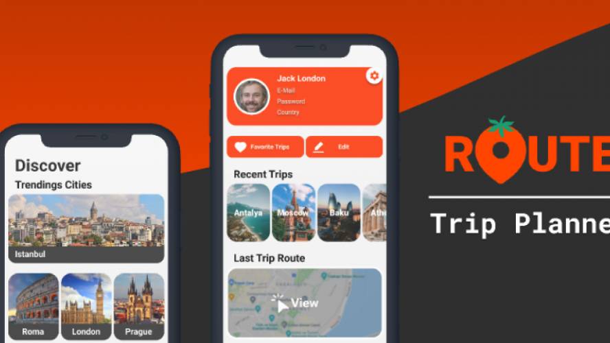 Figma Route - Trip Planner Concept App