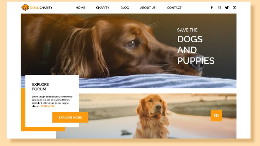 Figma Save Dogs Website