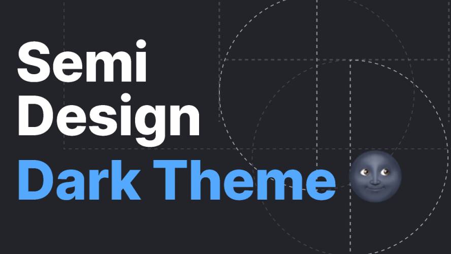 Figma Semi Design - Dark Theme