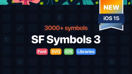 Figma SF Symbols 3 (v4.0) - 3000+ icons (svg/font)