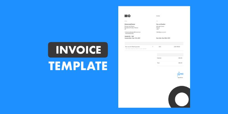 Figma Simple Invoice Template