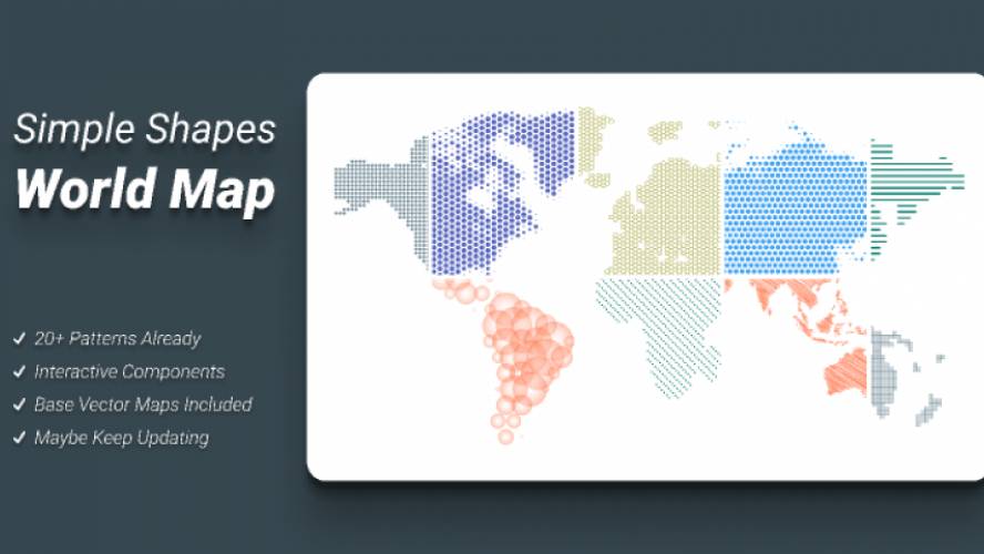 Figma Simple Shapes World Map