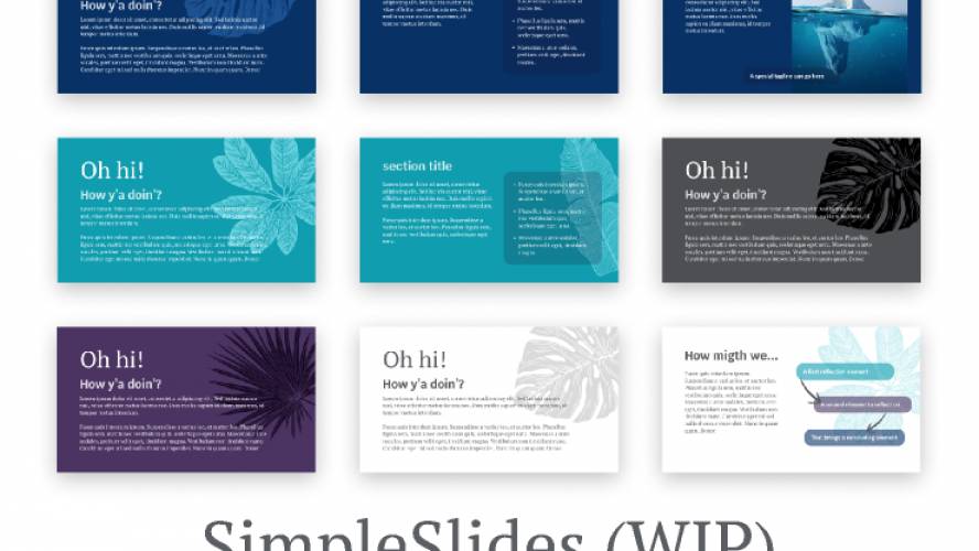 Figma Simple Slides Presentation Template