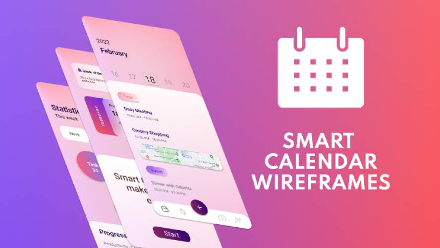 Figma Smart Calendar UI