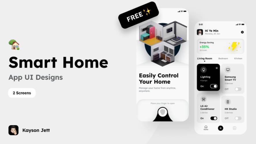 Figma Smart Home App Designs