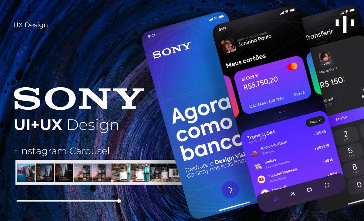 Figma Sony App Design Template