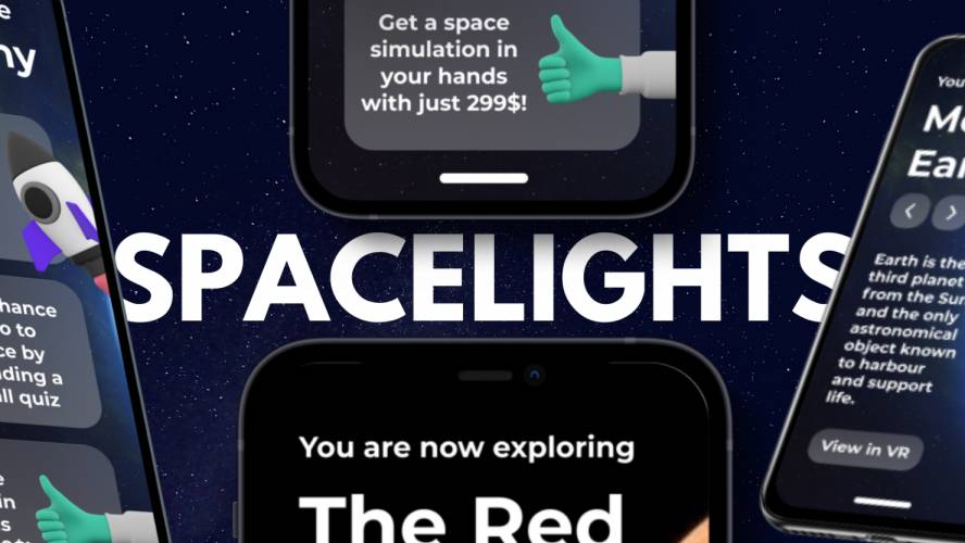 Figma SPACE LIGHTS UI Concept App Design