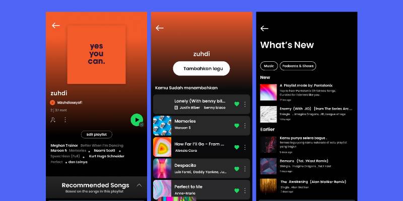 Figma Spotify App Template | UI4Free