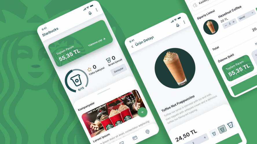 Figma Starbucks Redesign Mobil App