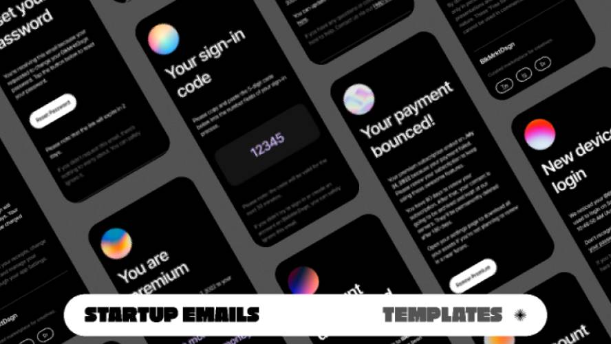 Figma Startup Email Templates