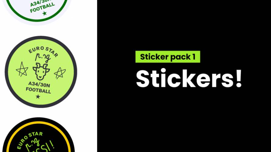 Figma Stickers Template Free Download