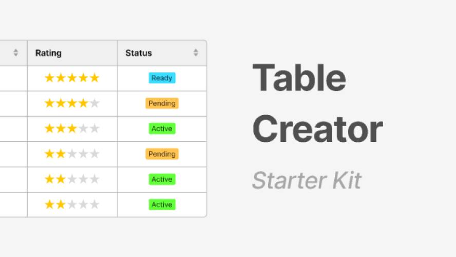 Figma Table Creator Kit