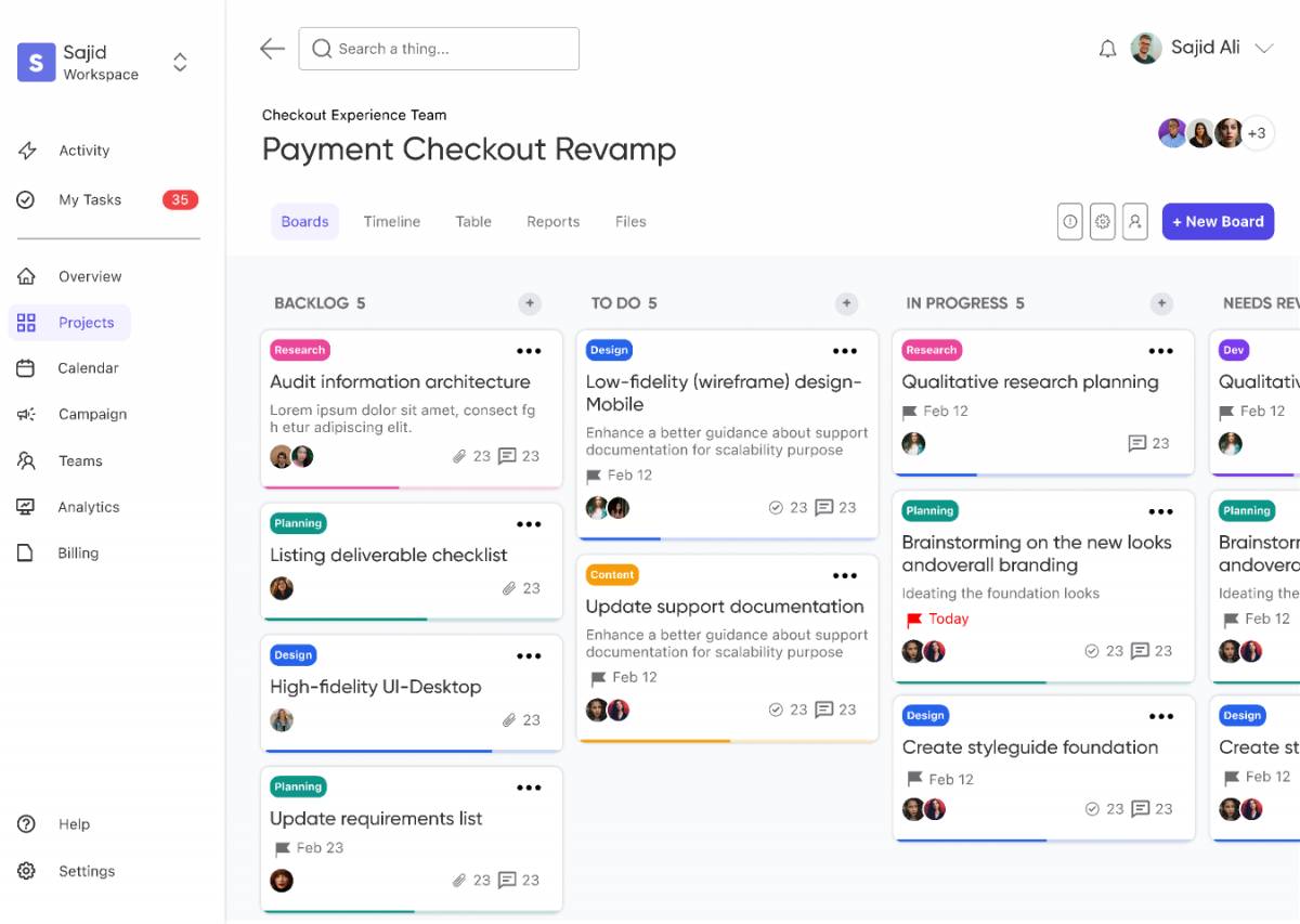 figma dashboard