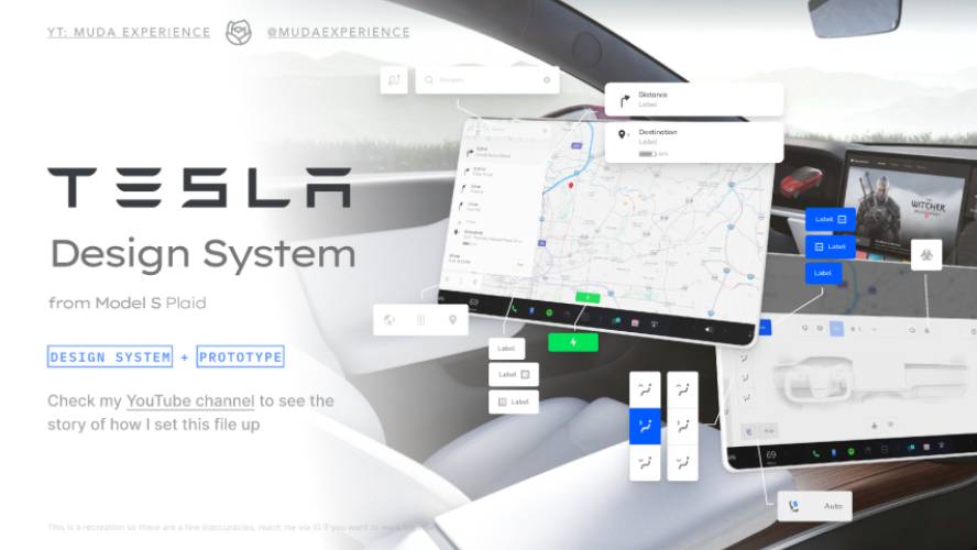 Figma Tesla Design System 2022
