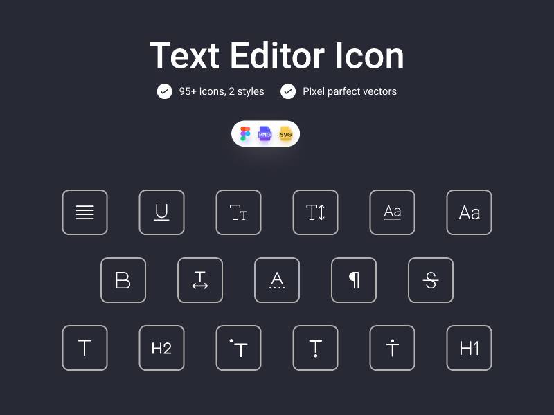 Figma Text Editor Icon