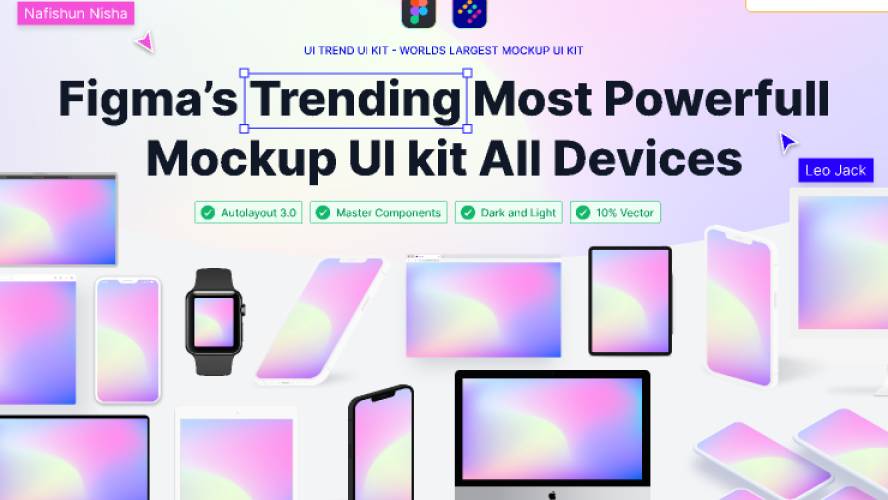 Figma Trending Most Powerfull Mockup UI Kit