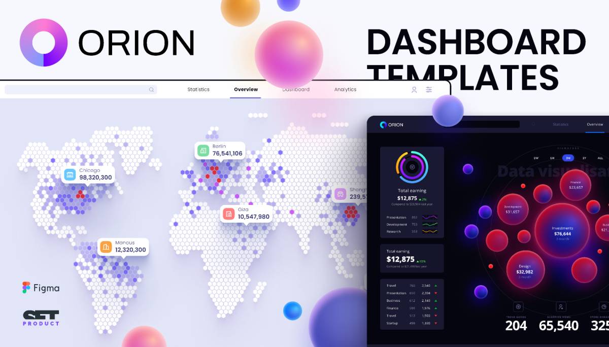 Download Figma UI Kit Orion Dashboard Templates - Ui4free.com