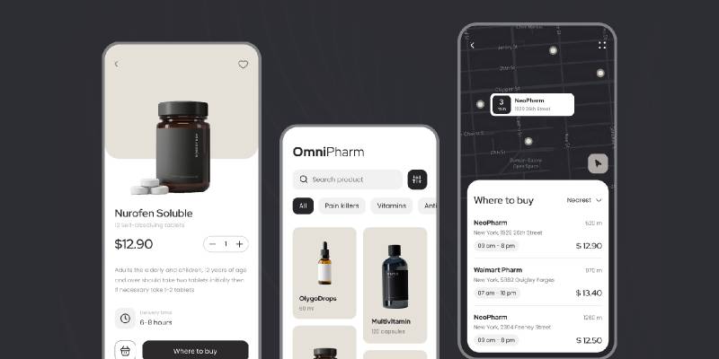 Figma UI/UX For Pharmacy App | UI4Free