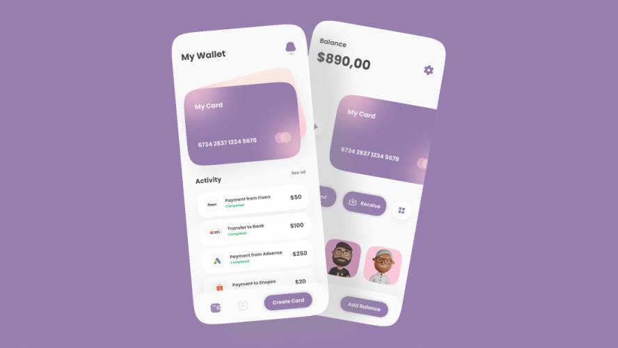 Figma Wallet App UI Template