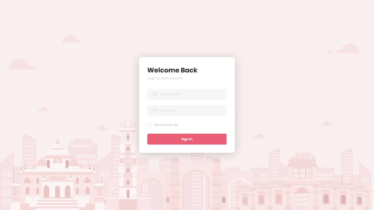 Figma Welcome Login Template | UI4Free