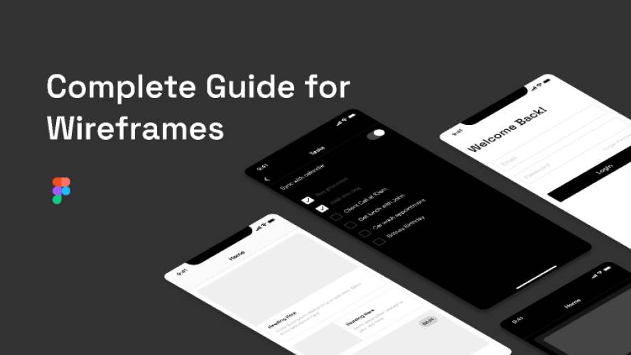Figma Wireframe UI Kit for Mobile App