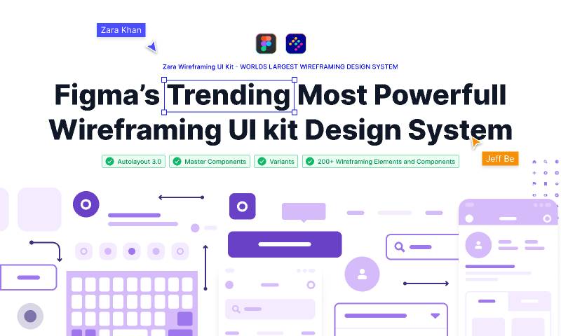 Figma’s Trending Most Powerfull Wireframing Figma UI kit | UI4Free