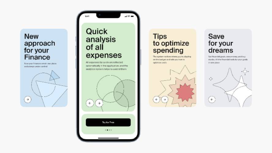Finance App Onboarding Screen Figma Mobile Template