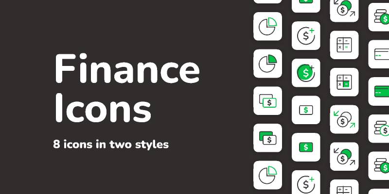 Finance Icons Figma Free Download | UI4Free