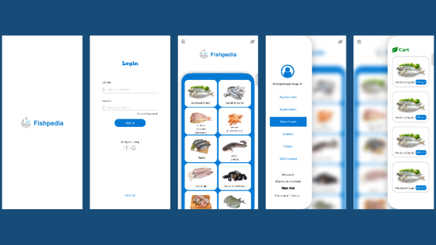 Fishpedia Fish Figma Mobile App Template
