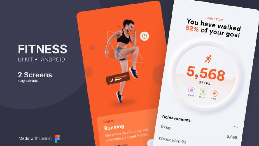 Fitness App Figma UI Kit