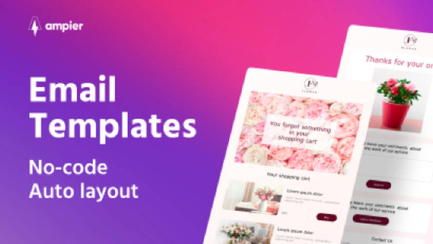Flower Boutique AMP Email Template Figma Free Download