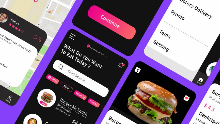 Food Dalivery Figma Template Free Download