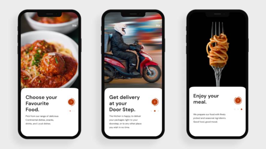 Food Delivery App UI - The Kiichen Figma Template