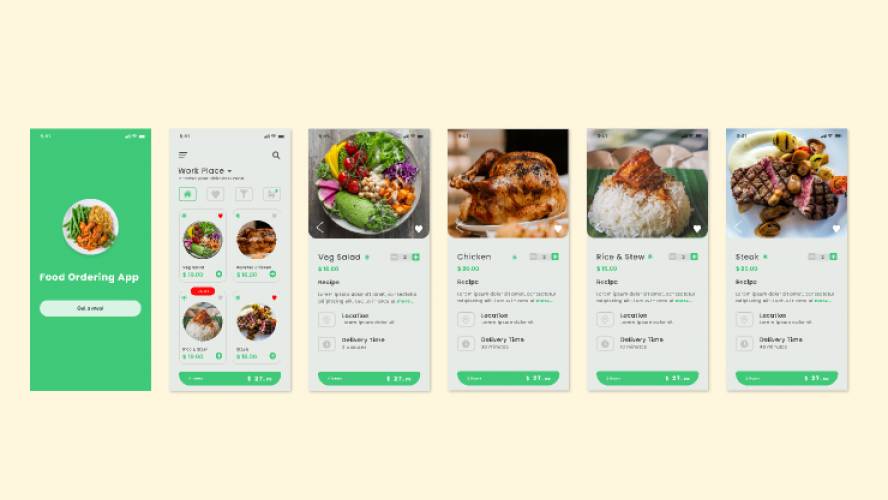 Food Ordering App Figma Template Free Download