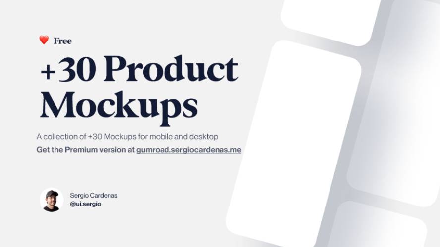 Free 30+ Product Mockups Figma Template
