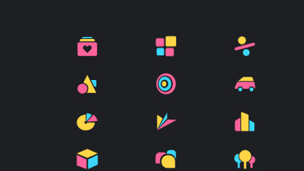 Free Abstract Geometric Icons figma