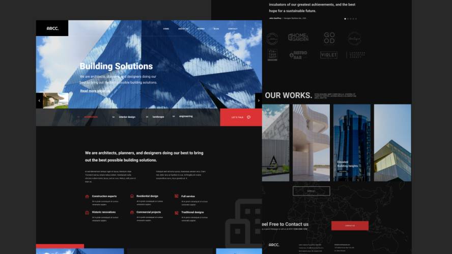 Free Architecture Agency Figma Design Template